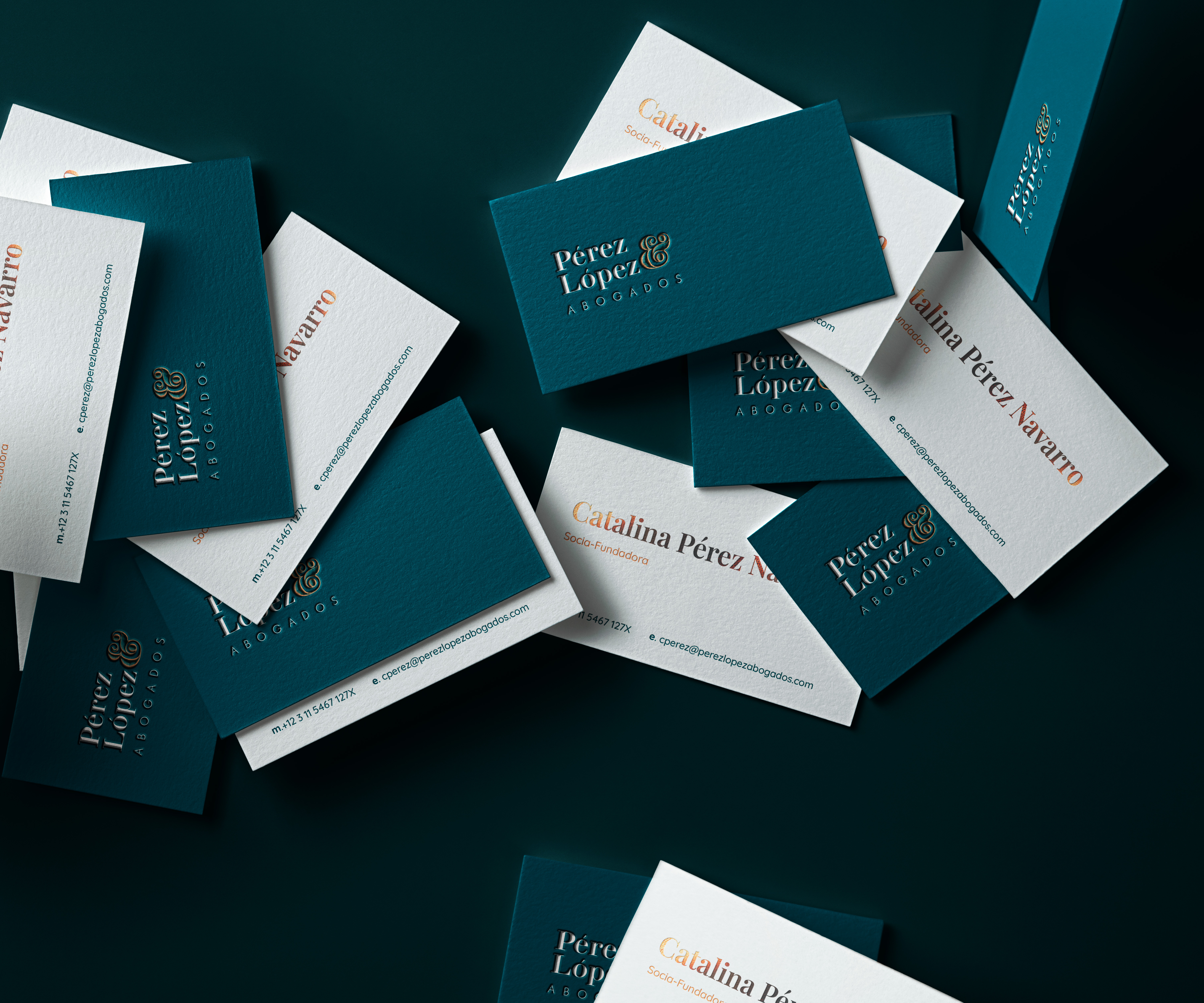 Pérez López — business card system